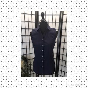 Talbots Wrinkle Resistant Sleeveless Blouse 4 NWT